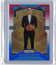 Devidas Sirvydis Prizm Rookie Card RC 2019-20 RWB Red White Blue