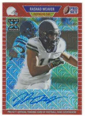 RASHAD WEAVER RC AUTO 2021 Leaf Metal XRC Red Mojo /35 ROOKIE #PA-RW1 T ID:22093 - Image 1 of 2
