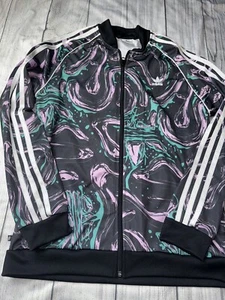 Adidas Originals Girl's XL (14/15) Splatter Print Track Top Jacket  - Picture 1 of 2