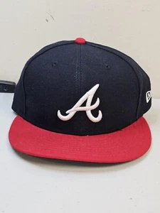 OFFICIAL GAME ISSUED ATLANTA BRAVES 7 1/8th FITTED HAT NEVER WORN - Picture 1 of 2