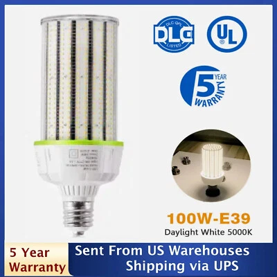 100W LED Corn Light Bulb Equal 400W Metal Halide HID HPS For Warehouse Workshop - Image 1 of 4