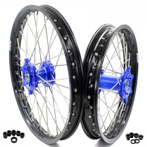 Llantas KKE 21/19 MX para Yamaha WR250F 2020-2025 WR450F 2019-25 CNC buje azul - Imagen 1 de 13