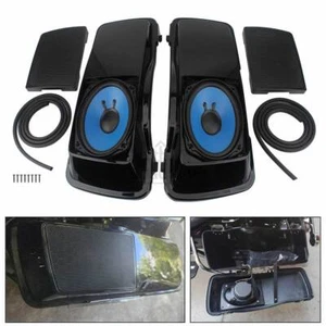 For Harley Electra Street Road Glide Road King 6x9" Saddlebag Speaker Lids 93-13 - Foto 1 di 24
