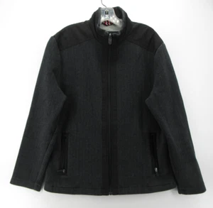 Johnston & Murphy XC4 Jacket Men Large Black Extreme Herringbone Performance - Picture 1 of 10