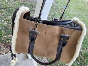 GUC ~ UGG shearling and leather small animal carrier RARE - Bild 1 von 24
