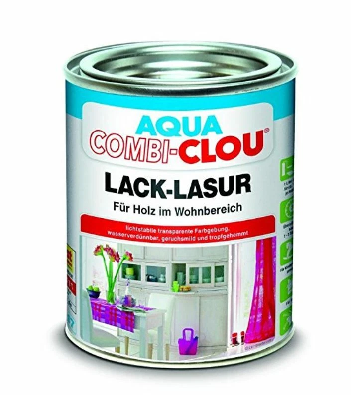 CLOU Aqua Clou Lack Lasur L17 Mahagoni 375ml - Bild 1 von 1