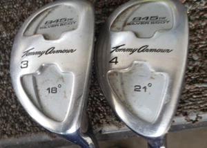 SET OF 2 TOMMY ARMOUR SILVER SCOT 845 IW HYBRIDS 18 & 21 DEG 3 & 4 HYBRIDS EXCEL - Picture 1 of 6