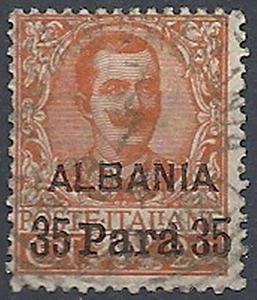 1902 ALBANIA USATO 35 PA SU 20 CENT - RR11956-3 - Picture 1 of 1