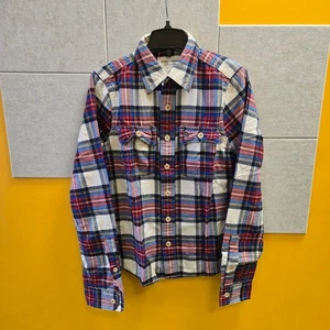Abercrombie & Fitch Camicie Uomo Maniche Lunghe Multicolore Check Taglia S - Foto 1 di 4