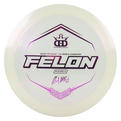 Dynamic Disc Golf Lucid Ice Glimmer Wysocki Felon Driver 9/3/0,5/4 Foto 1 de 4