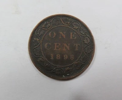 Canada Queen Victoria Large Cent 1898 H Heaton Mint SCARCE - Image 1 of 2