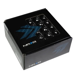 NRG Extended Steel M12x1.5 Close End Lug Nuts w/Dust Cap 20pcs+Lock Key Silver - Picture 1 of 5