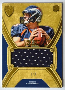 2010 Tim Tebow SSP 1/3 Topps Supreme Rookie Jumbo Jersey Blue #SJR-TT RC - Picture 1 of 2