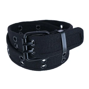 CTM Kids 2 Hole Roller Buckle Canvas Belt - Picture 1 of 23
