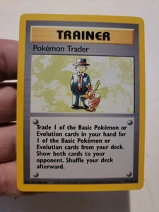 Pokemon TCG Card Vintage 1999 WOTC Game Freak Nintendo Trainer Pokemon Trader - Picture 1 of 2