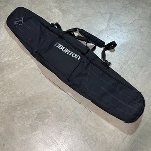 Burton 166cm Insulated Padded Snowboard Bag Black w/ Silver Embroidery & Straps - Picture 1 of 12