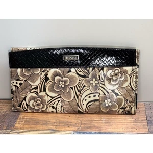 Miche Bag Handbag Leila Classic Brown Floral Coated Purse SHELL ONLY - Retired - Picture 1 of 5
