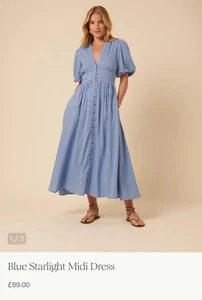 Nobody's Child blue starlight midi dress UK10 not been worn - Picture 1 of 5