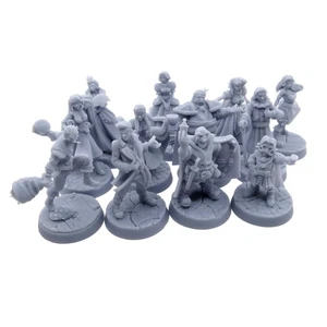 Komplettes Townsfolk Voume 2 Konvolut bemalbare Miniaturmodelle im 32mm Maßstab - Bild 1 von 14