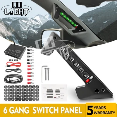 For Chevrolet Silverado Grab Handle Auxiliary Switch Panel 6 Gang Relay System - Image 1 of 4