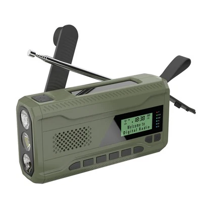 /FM Bluetooth-Radio Notfallradio Eingebauter 4500-MAh- Tragbarer Sol8995 - Bild 1 von 4
