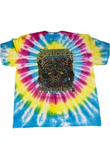 T-shirt uomo Santana & Counting Crows 2024 Oneness Tour tie dye nuova senza etichette taglia XL - Foto 1 di 5