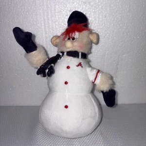 Atlanta Braves Blooper Snowman Plush Toy 9” Holiday - Picture 1 of 8