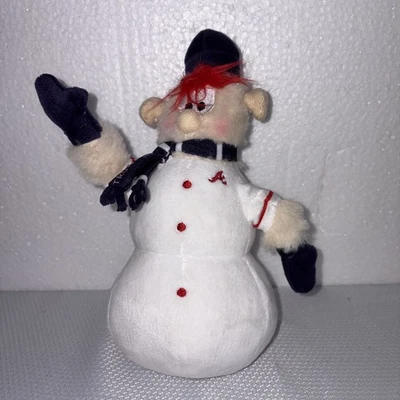 Atlanta Braves Blooper Snowman Plush Toy 9” Holiday - Image 1 of 4