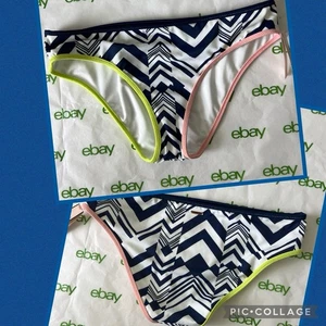 Victoria's Secret Bikiniunterteil Schwimmen pink limettenblau Gr. Small neu mit Etikett - Bild 1 von 5