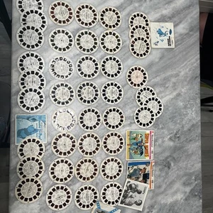 Viewmaster Reels Lot 40 Reels Vintage Chips Rainbow Brite Pooh Smurfs - Picture 1 of 7