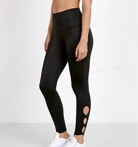 NWT Beyond Yoga Lux Half Moon Midi Legging Black Size Large NEW - Picture 1 of 5
