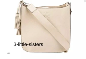 Nuevo con etiquetas Bolso Bandolera Tory Burch Cuero Grande Thea Web Crema NUEVO - Imagen 1 de 6