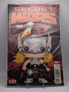 Lady Thor Secret Wars #1, Marvel Collector Corps, Variant Ed Funko, New, Sealed