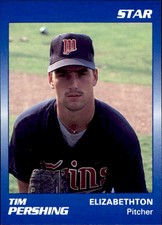 1990 Elizabethton Twins Star #16 Tim Pershing Montgomery Pennsylvania PA Card