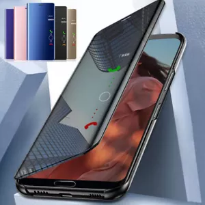 Luksusowe etui na telefon z klapką przezroczyste lustro do iPhone 14 13 12 11 Pro Max Mini - Zdjęcie 1 z 25