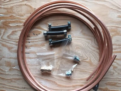 Kit de conjunto de tubulação Triumph TR2 TR3 TR3A combustível gasolina tanque de cobre para carboidratos 2021F - Imagem 1 de 4