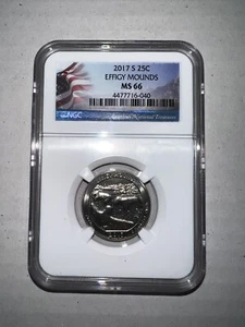 2017 S Washington Effigy Mounds Quarter NGC MS66 - Picture 1 of 5