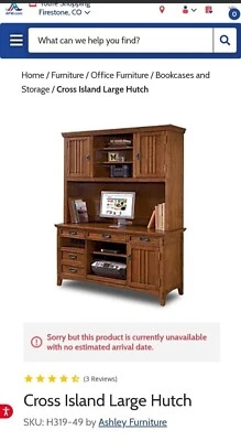 LARGE OAK WOOD CROSS ISLAND HUTCH!!! GREAT CONDITION!!! - Image 1 of 4