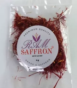RAM Fresh Spanish Saffron Threads 4g - Grade A+ for Authentic Paella & Risotto - Picture 1 of 13