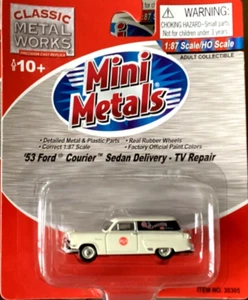 CLASSIC METAL WORKS 1/87 HO 1953 FORD COURIER SEDAN TV REPAIR VEHICLE 30305 F/S - Picture 1 of 4