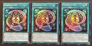 YUGIOH 3x Armored XYZ MZMI-EN025 Super Rare - NM/Mint - Picture 1 of 2