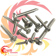 POZI PAN HEAD A4 STAINLESS STEEL SELF TAPPING SCREWS TAPPERS No #6 8 10 12 14