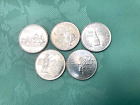 2000-D Minted Set Of Five Brilliant Us State Quarters