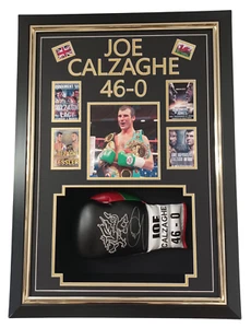 Framed Joe Calzaghe Boxing SIGNED Boxing Glove Autograph Display ** & Cert - Picture 1 of 3