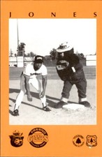1985 Fresno Giants Smokey Bear #6 Mike Jones Arvonia Virginia VA Baseball Card