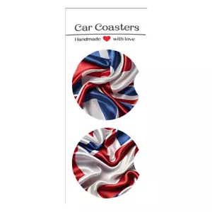 Set of 2 - Neoprene Car Coasters - Car Accessories - Makes A Great Gift! - Picture 1 of 6