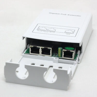 DSLRKIT Extensor Nano Switch Gigabit 24V Pasivo PoE Exterior 3 Puertos para Ubiquiti N-SW