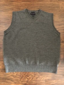 Vintage  Hilfiger 100%   Merino Wool Sweater Vest Siz XL Made In Italy - Picture 1 of 9