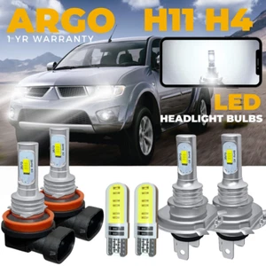 For Mitsubishi L200 MK4 Led White 6000k Hid Headlight Fog Side Light Bulbs 12v - Picture 1 of 20