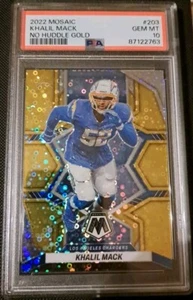 Panini Mosaic Football 2022 Khalil Mack PSA 10 /10 Chargers #203 Trading Card - Bild 1 von 2
